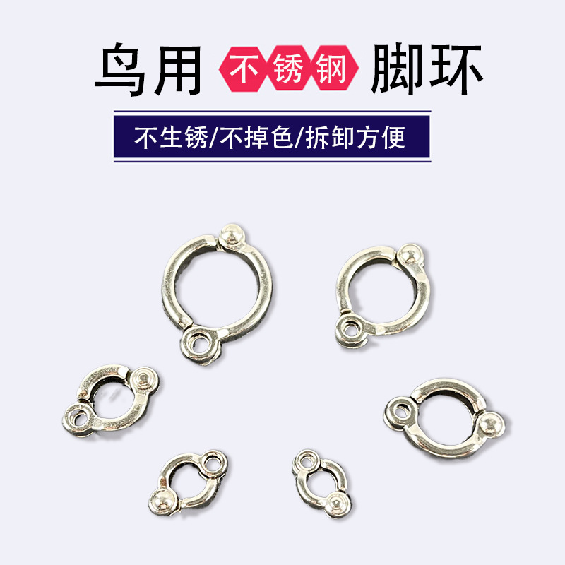 鸚鵡腳環腳鏈活扣超輕玄鳳和尚牡丹專用腳環用品用具拴鳥放飛繩