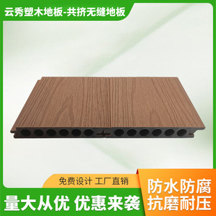 New Balcony Courtyard Wpc Seamless Plastic Wood Flooring Villa Terrace Second Generation Co-Extruded Pe New Material Wood Plastic Flooring