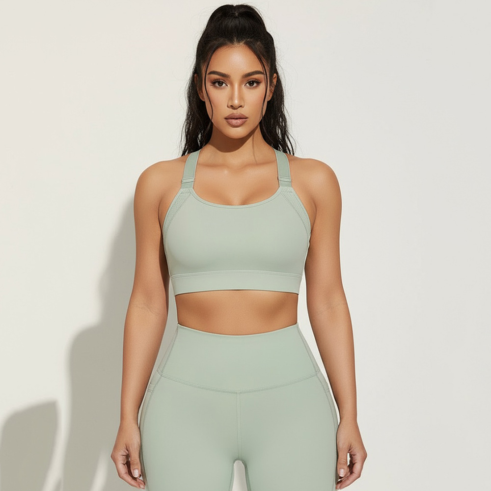 Leica Adjustable High Strength Sports Underwear Women's Shockproof Running Fitness Bra Professional Training Yoga Clothing Vest