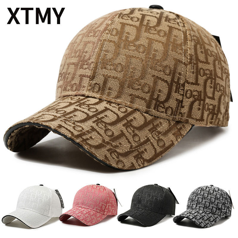 American-Style Baseball Cap with Lettering, Curved Brim, High-Quality Adjustable Sunshade, Trendy Fashion Hat Wholesale