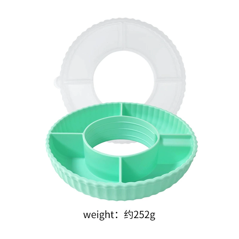 Snack Platter (Stanley cup compatible) 200×45 mm, 6-compartment, color variants, without lid