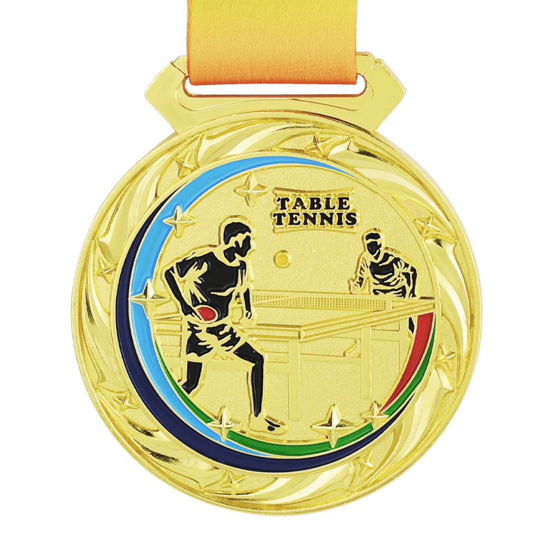 Juegos Deportivos Insignia de metal Medalla conmemorativa Natación Ping-Pong Rugby Patinaje en ruedas Ciclismo Boxeo Esquí