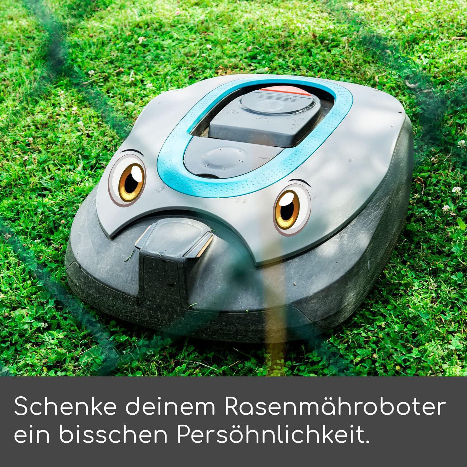 Adesivi con occhi carini in stile cartone animato, i robot sono divertenti e adesivi decorativi simpatici, resistenti alle intemperie e non sbiadiscono per lungo tempo._voghion.com
