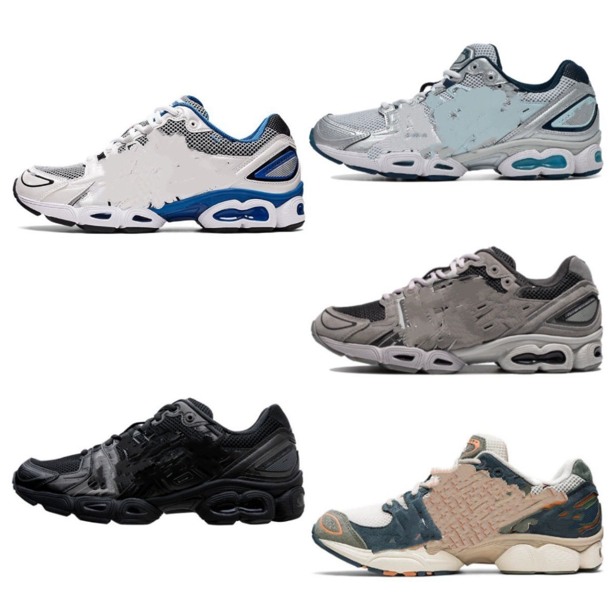 Новые кроссовки для бега Putian с амортизацией, для мужчин и женщин, белые и синие, повседневные кроссовки для бега, модные стильные кроссовки.