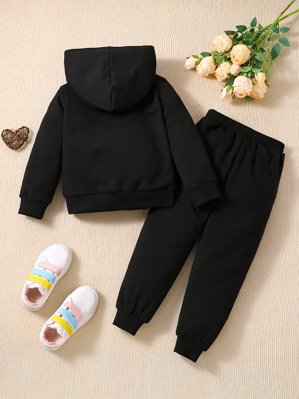 外国貿易の女の子の長袖と春のファッションのアルファベットの服のスーツのかわいい子供の女の子のプルオーバーのスーツ|undefined