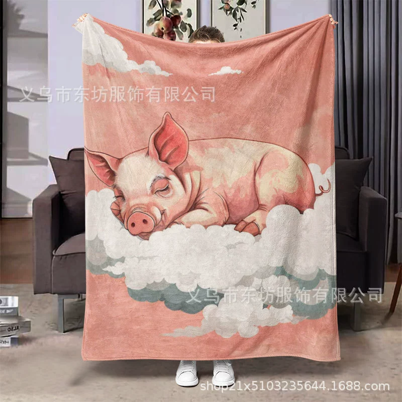 Облака поросенок простой мягкий и удобный фланелевый ковер универсальный