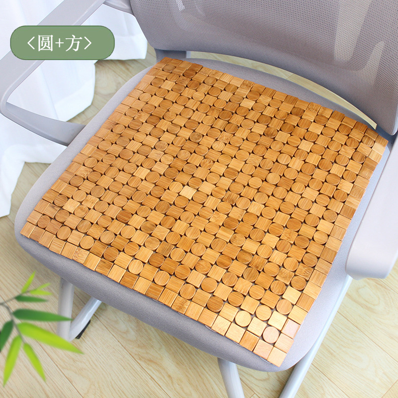 Car Seat Cushion Bamboo Mat Summer Cooling Pad Single Piece for Truck and Car Breathable Bamboo Mat Universal