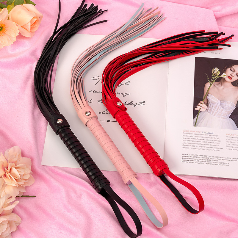 Sm Leather Whip Male and Female  Props Adult Toys Classy Whip Sex Props Leather Adult Sm Training Slap