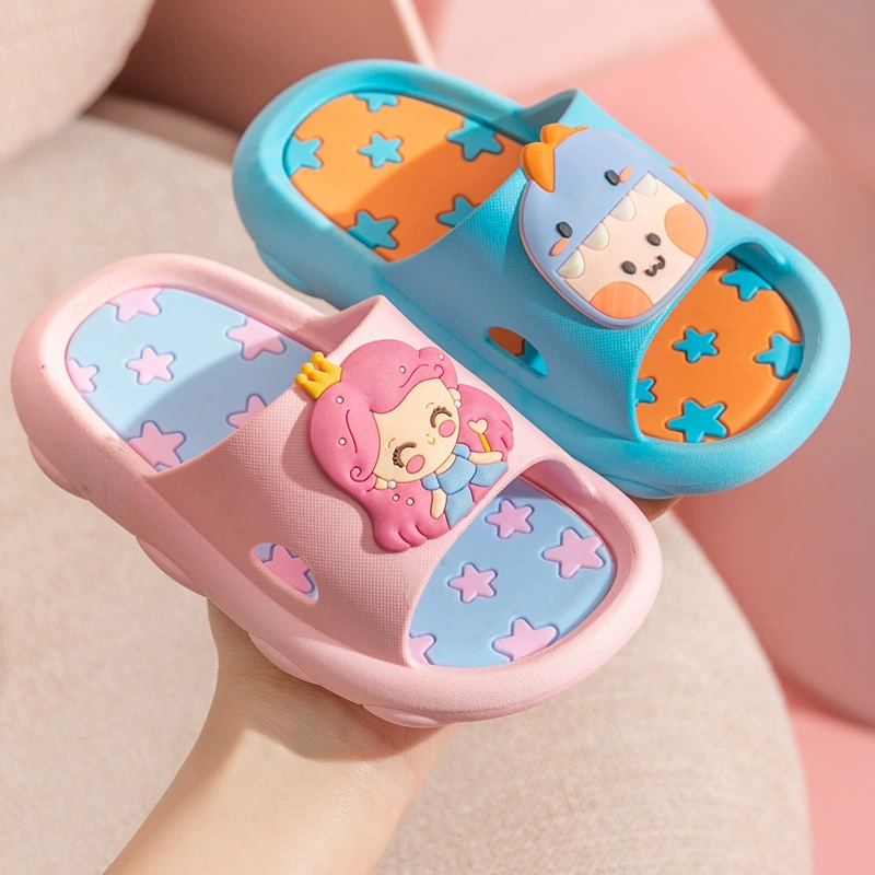 Детские тапочки Летний мультфильм мальчик интерьер домашний нескользящий мягкий фон ванная милая девочка детская принцесса холодные тапочки