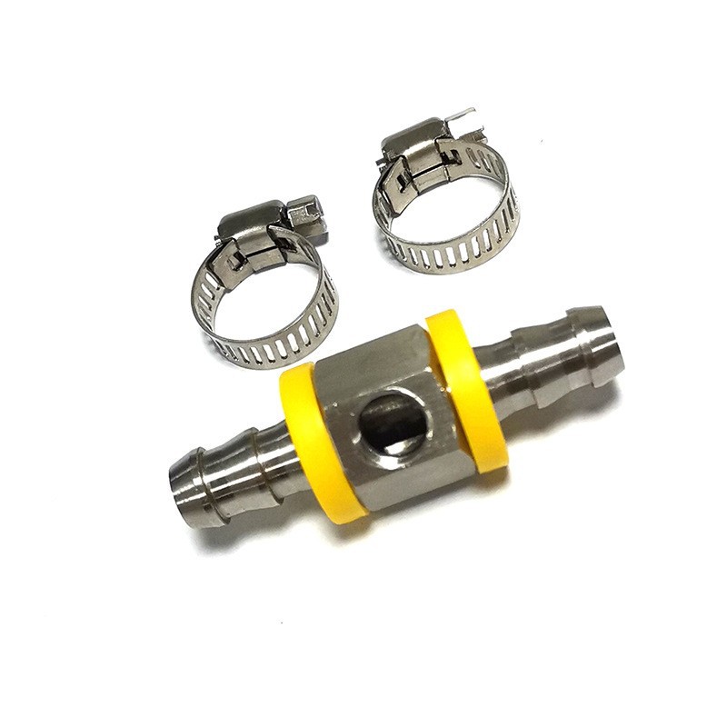 Piezas de automóvil modificadas para medidor de presión de combustible 3/8 manguera tipo t conector de púa T orificio lateral 1/8NPT