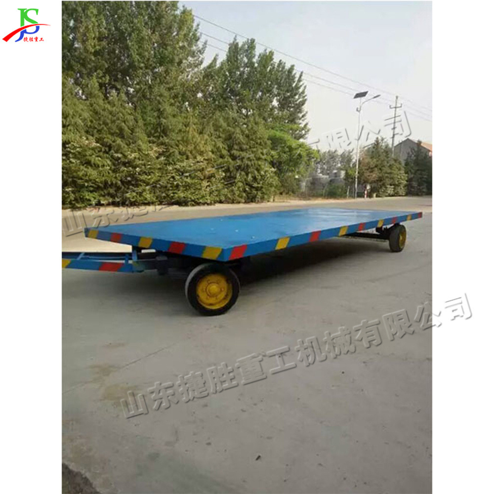 remolque de placa plana de cuatro ruedas para industria y minería, camión de carga de carga de carga logística y transporte, remolque de tracción de puerto de aeropuerto