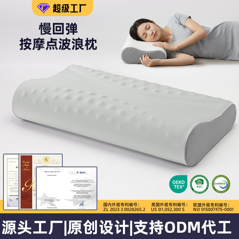 Amazon Cervical Pillow Memory Foam Gift Ergonomic Neck Pillow Slow Rebound Neck Support Memory Pillow Cloud-Like Feel