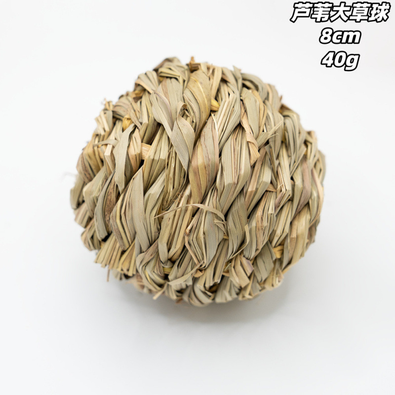 Bola de Hierba Molar para Hámster, Ratán y Hierba Natural, Artesanal, para Mascotas Pequeñas image 18