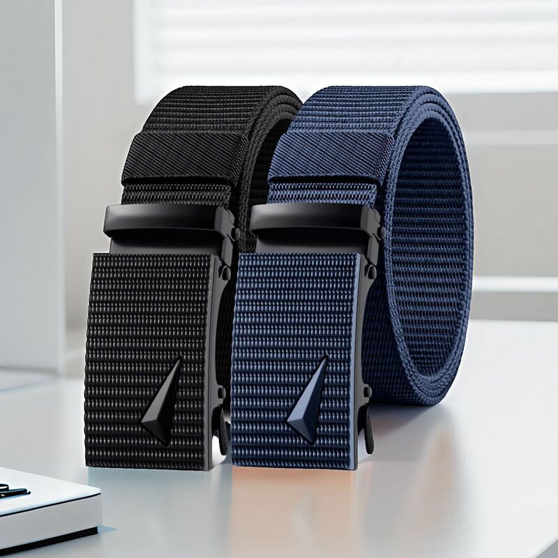 New Trendy Korean Style Nylon Belt Men's Automatic Buckle Outdoor Canvas Belt Male Student Military Training Jeans Belt New Trendy Korean Style Nylon Belt Men's Automatic Buckle Outdoor Canvas Belt Male Student Military Training Jeans Belt
