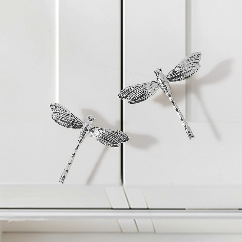 Ручка мебельная Jian Hao Angel Dragonfly Ангел левая Хром