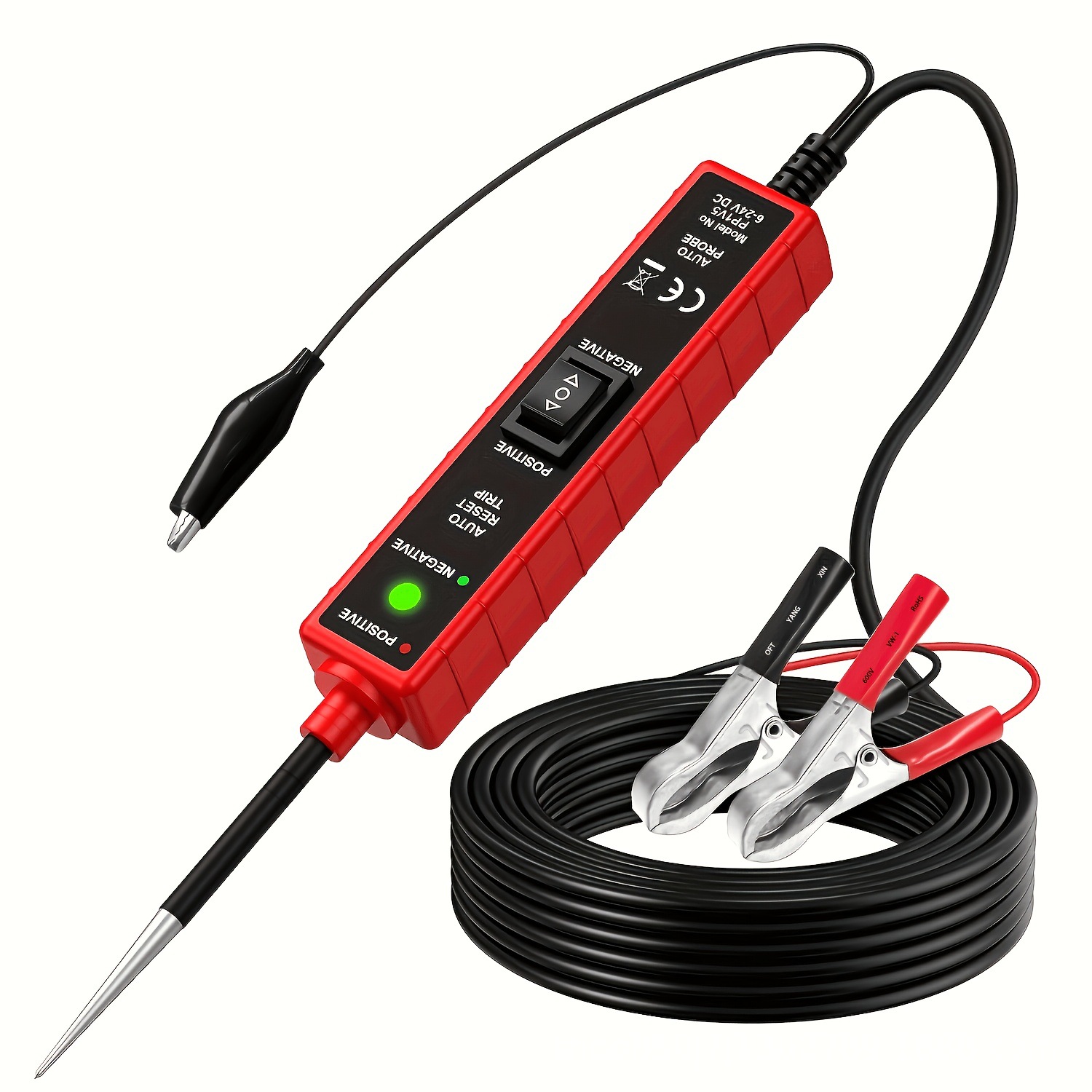 EM285 Automotive Circuit Detector Tester 6-24V Power Voltage Test Probe Power Voltage Testing Machine