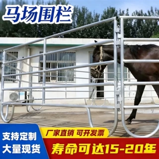 加厚镀锌马场防护栏耐腐蚀马术赛道隔离栏养殖牧场专用护栏批发