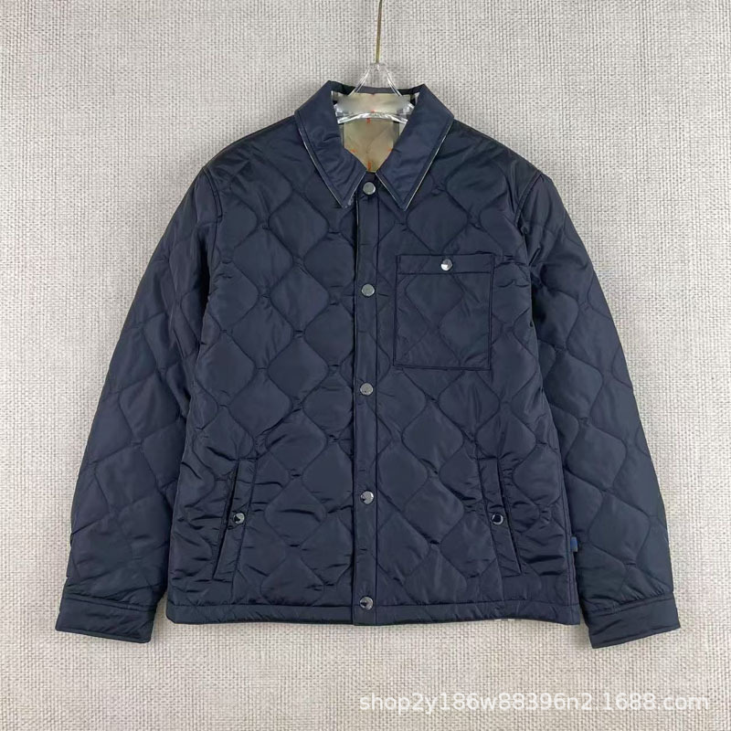 2025 Autumn and Winter New Trendy Double-Sided Quilted Quilted Diamond Lapel Cotton Coat High Quality Jacket 2025 Autumn and Winter New Trendy Double-Sided Quilted Quilted Diamond Lapel Cotton Coat High Quality Jacket