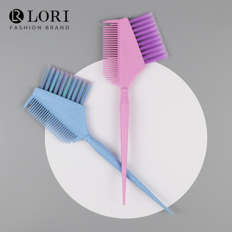Wheat straw hair dyeing comb hair salon perm dyeing tools wholesale barber shop hair treatment comb color bristles hair dyeing comb