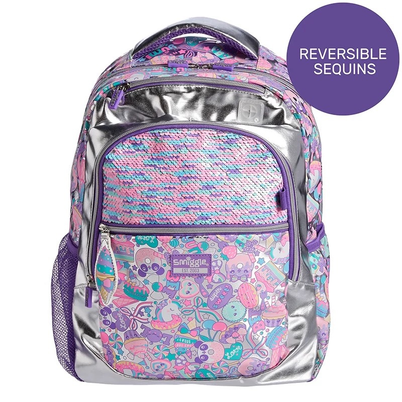 Smiggle grande kt Stitch mochila de gran capacidad de descompresión de doble hombro de dibujos animados