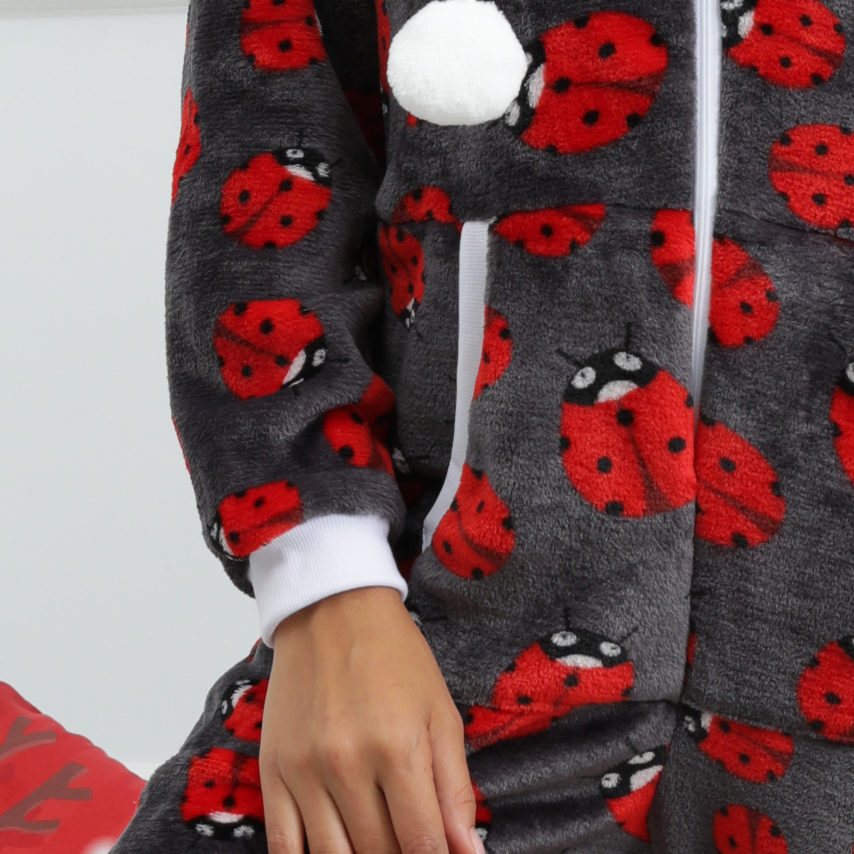 pigiama intero in flanella per donna autunno e inverno Natale Halloween vestiti per la casa_voghion.com