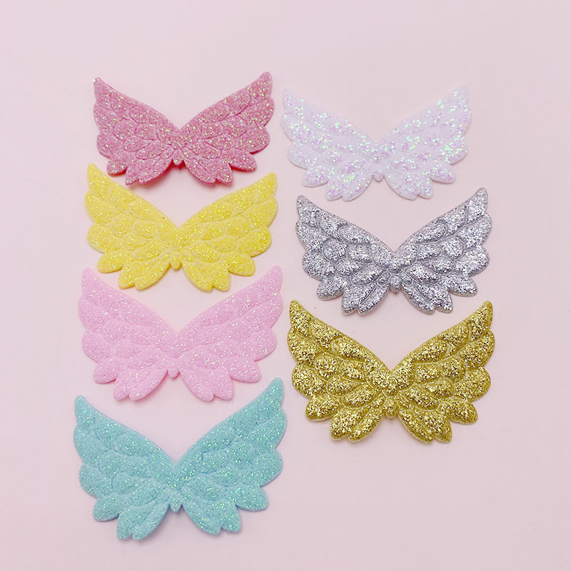 Glitter Angel Wings Baking Cake Plug-in Toy Doll Decoration diy Butterfly Hairpin Accessories