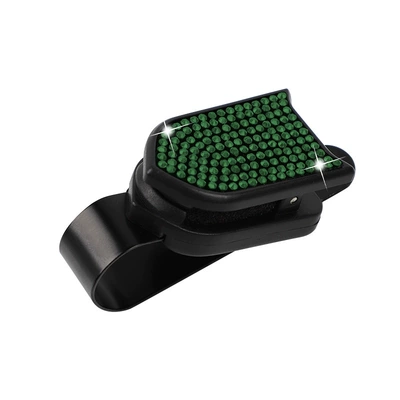 Car Sun Visor Sunglasses Holder, Car Glasses Clip/Bill Clip - hot-diamond-green-diamond