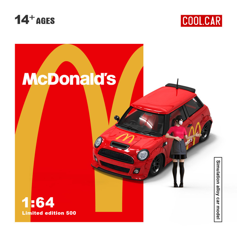Wholesale-CC 1:64 MINI McDonald's Alloy Car Model Wholesale-CC 1:64 MINI McDonald's Alloy Car Model