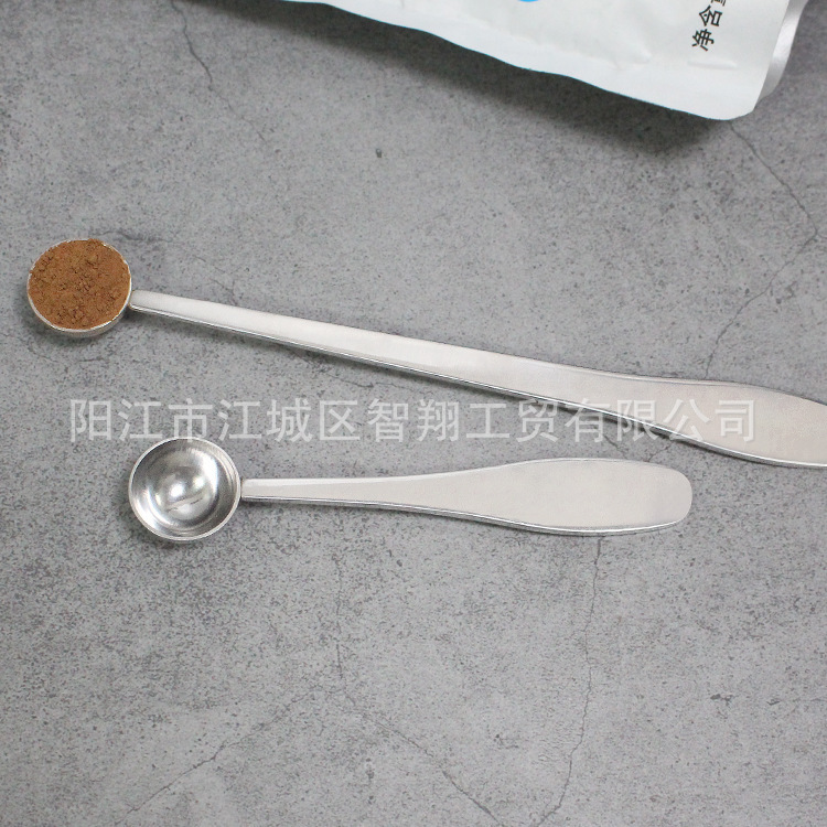 Yangjiang transfronterizo 304 cucharas de acero inoxidable cucharas de harina de azúcar casera cucharas de leche en polvo cucharas de café cucharas de condimentos image 4