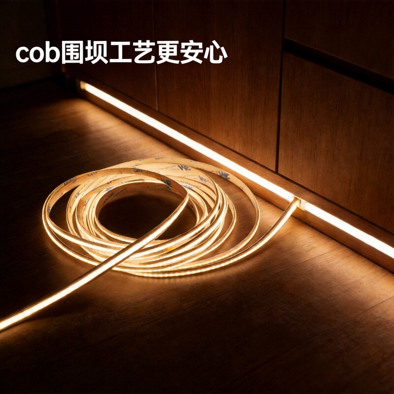 Light Strip 24V Low Voltage Cobstrip Ceiling Cob Light Strip Linear Cabinet Light Cob Intelligent Control High Brightness