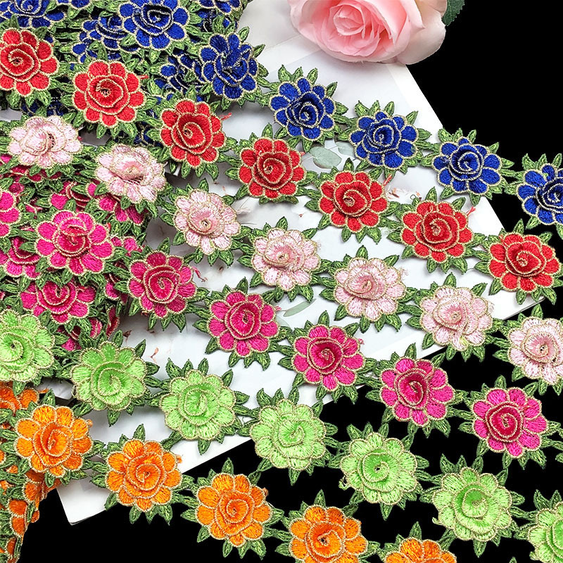 5cm peony three-dimensional flower applique ethnic minority…