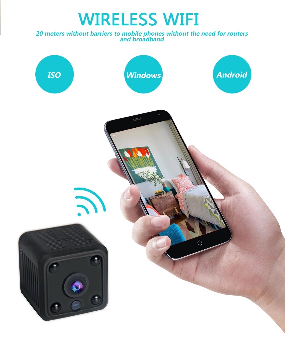 X6 Home WiFi Remote Monitoring Camera - In Stock Wholesale 1080P HD Night Vision Cross-Border One-Piece Dropshipping