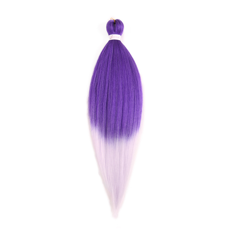 EZ Trenza PVC ignífugo a baja temperatura fibra multicolor flojo gran ganchillo de trenza fábrica de cabello recto un cabello