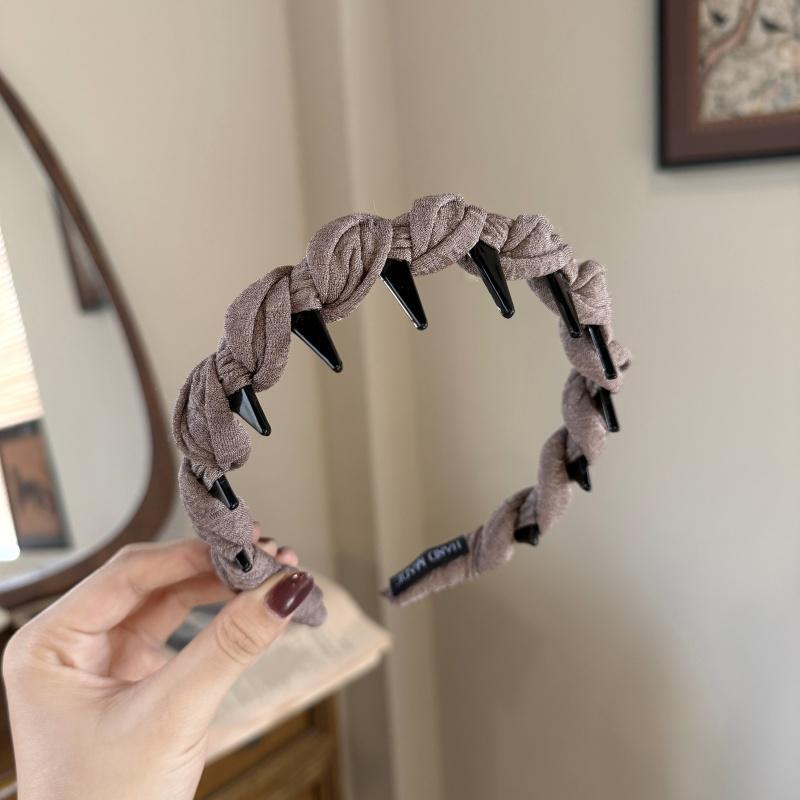 2025 nueva diadema de alta calidad, diadema femenina, horquilla de presión, tocado de paquete de cabello, peine inverso de dientes de viaje, cabeza alta esponjosa