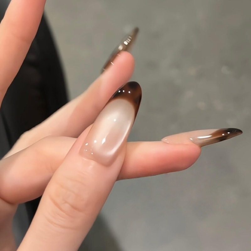 豹纹法式猫眼ins风纯手工穿戴甲批发显白高级感美甲甲片假指甲|undefined