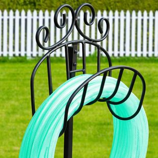 Metal Garden Hose Bracket Removable Freestanding Water Pipe Bracket Heavy Duty Outdoor Flexible Pipe Storage Bracket