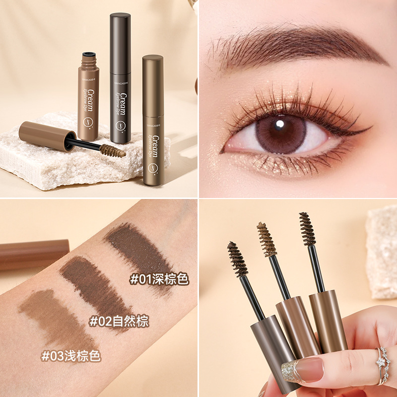 Beautiful Nishi suave 3D cejas teñidas natural salvaje cejas duraderas no decoloración de maquillaje impermeable antiperspirante cejas 3D image 4