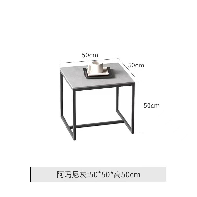 50*50*50cm 아르마니 그레이 사이드 테이블