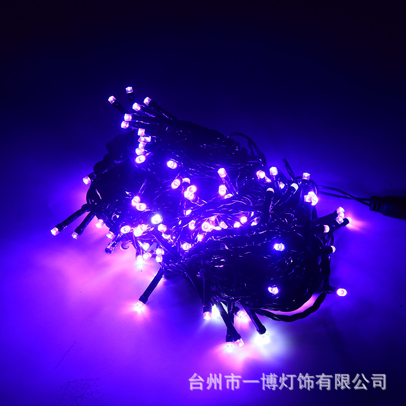 Cadena de luz LED línea negro macho y hembra conexión cielo estrellado vacaciones decoración la boda Navidad al aire libre