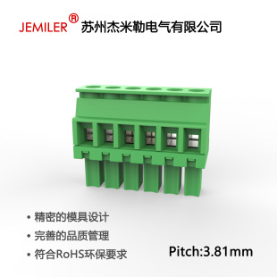 ���ʽ�Ӿ�����3.81mm 15EDGKA��ʽ�����M��180&deg;