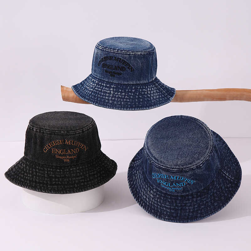 Primavera y otoño niños vaqueros sombrero pescador sombrero de visor grande sombrero de viaje estilo coreano estilo exterior sombrero de baño solar para hombres y mujeres