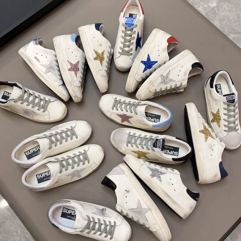 Original GGDB Golden Goose Super Star genuine leather distressed sneakers size 35-45 Original GGDB Golden Goose Super Star genuine leather distressed sneakers size 35-45