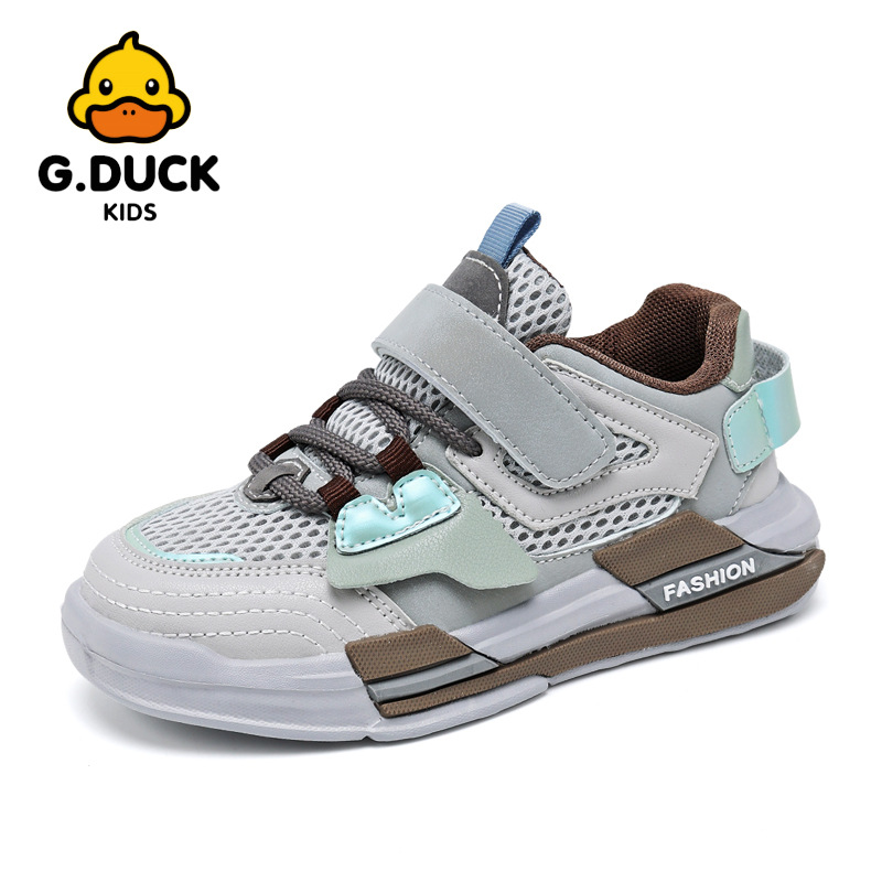 G.DUCK儿童时尚运动鞋2022年春季新款男女童板鞋拼色简约休闲鞋