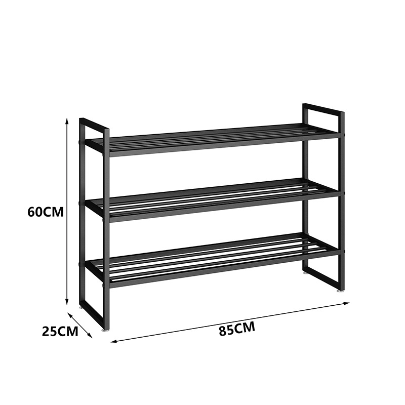 블랙 3 층 85*25*60CM