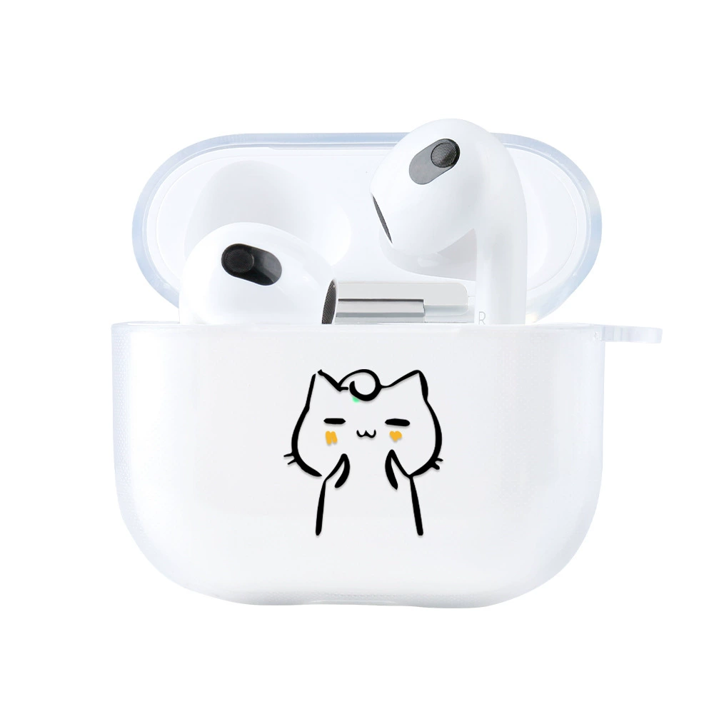 Совместимый с Apple, защитный чехол для свежих наушников, Bluetooth, коллекция 2021 года