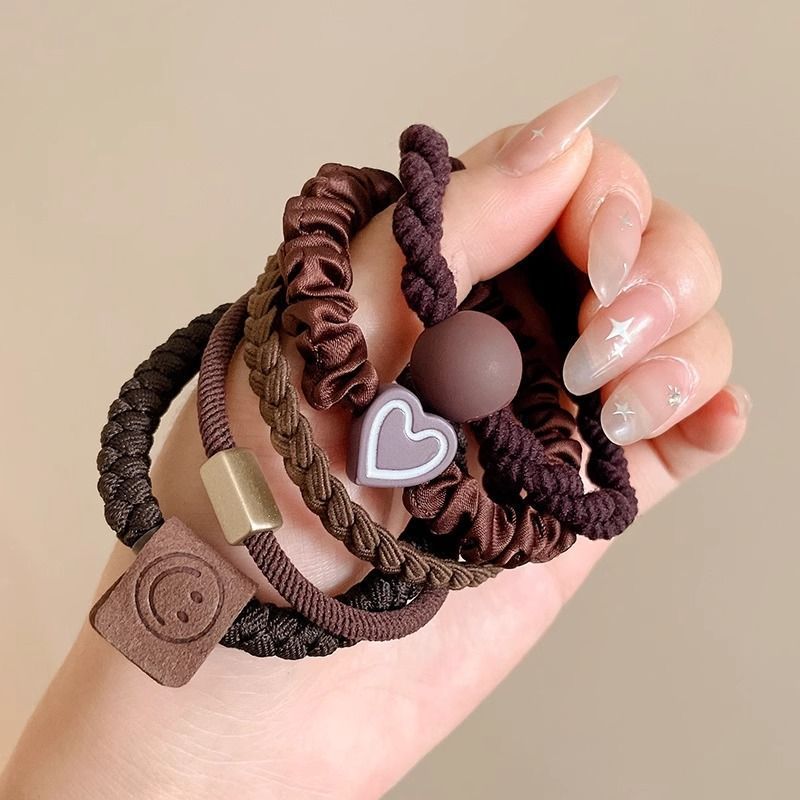 Coletero elástico sencillo de nuevo estilo 2026, banda para el pelo pequeña sin costuras para mujer, suave para el cabello, sujetador de cola de caballo.