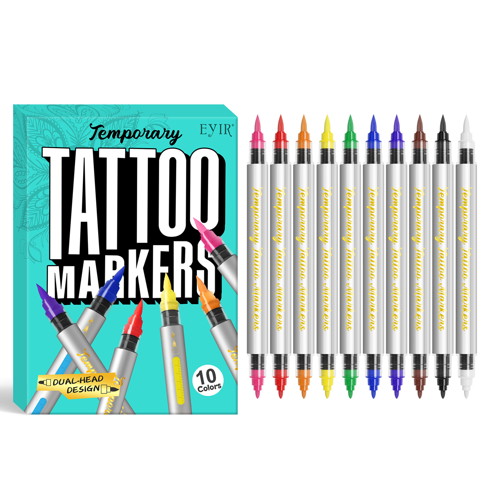 Cross-border soft head body painting pen temporary skin marker…