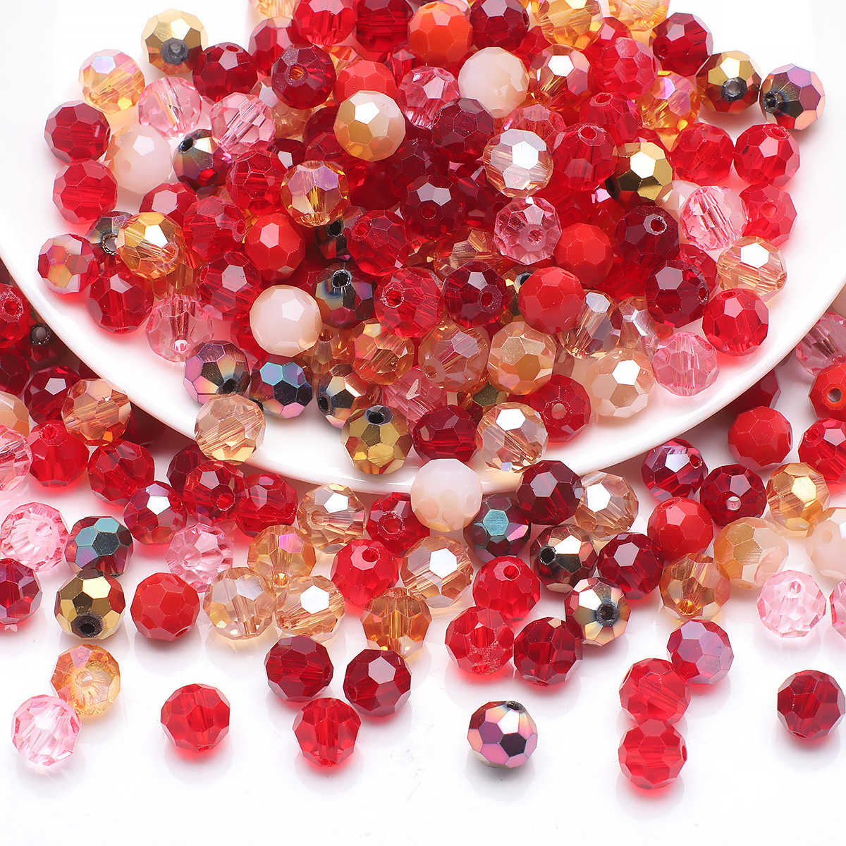 1 Set Diameter 3mm Diameter 4mm Diameter 6 Mm Crystal Glass Round Beads display picture 8