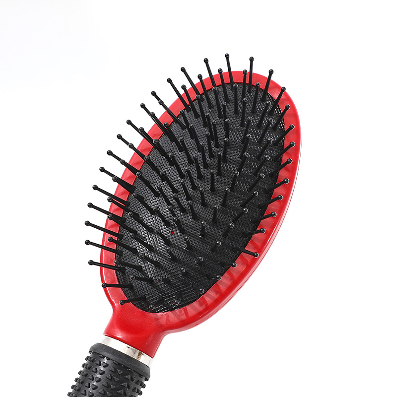 Estilo caliente de Amazon: nuevo peine de masaje de placa ovalada peine de peluquería peine de pelo suave mango antideslizante cojín de aire peine de masaje