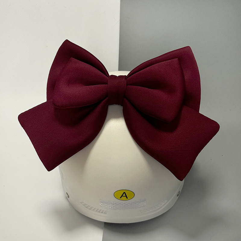 Auto Parts and Accessories: Motuoche Accessories E-bike - double-layer-luxury-bow-velcro-wine-red